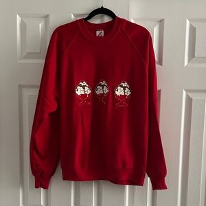 Red 2X Ice Cream Sundae Crewneck Sweatshirt